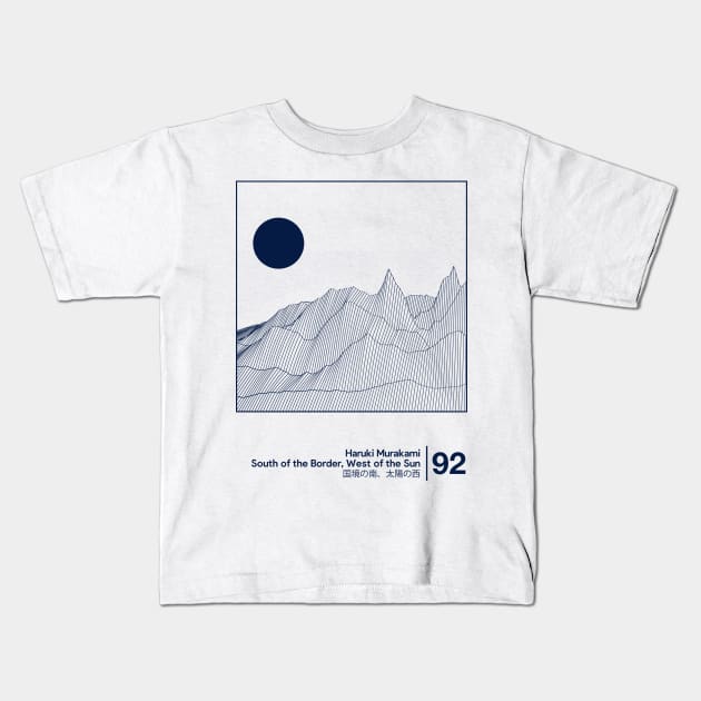 Haruki Murakami / Minimalist Style Graphic Artwork Kids T-Shirt by saudade